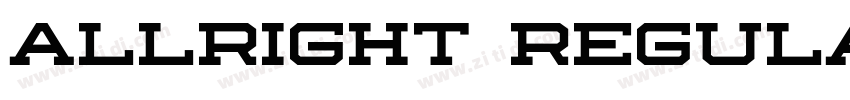 allright Regular字体转换 allright Regular字体转换